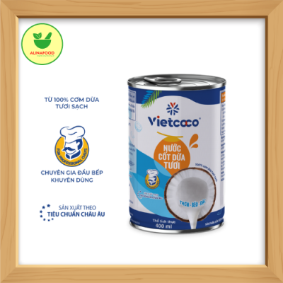 Nước cốt Dừa tươi Organic VIETCOCO 400ml